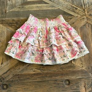 Love Shack Fancy kids dress-size 7-8-pink floral - elastic waistband-gently used
